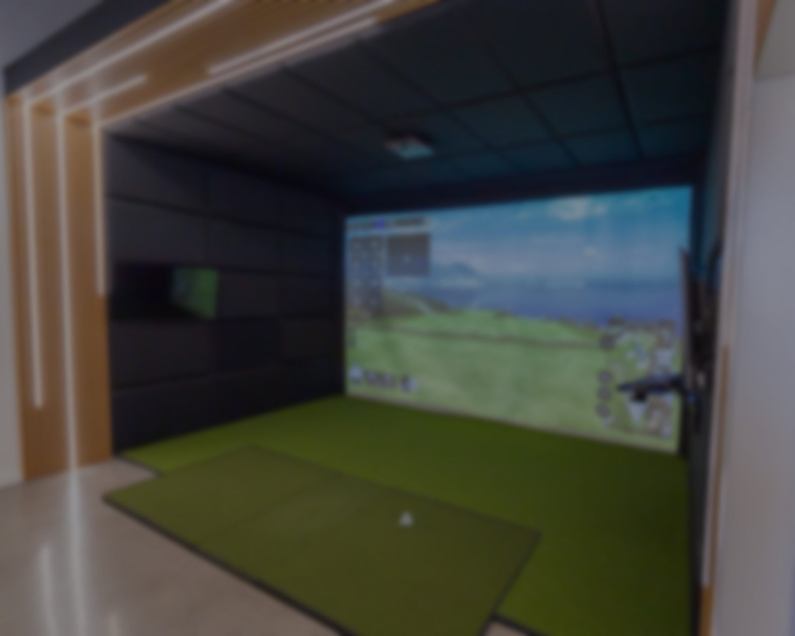 Indoor National private golf simulator bay